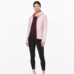 Lululemon Down For It All Jacket Porcelain Pink size 4